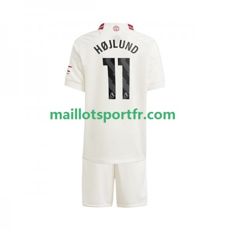 Maillot de Foot Manchester United Rasmus Hojlund 11 Enfant Troisieme 2023/24